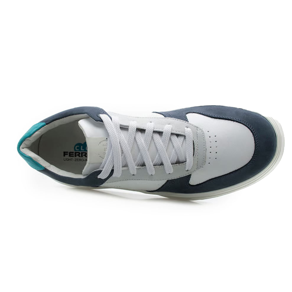 Ferricelli Tenis Casual OMD65400-MCC63 MarinhoBranco Couro -3-